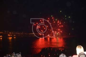 Espectáculo pirotécnico de Melenara (Foto Francisco Javier Santana y TA)